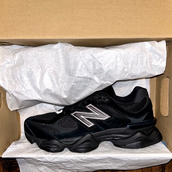Brand New New Balance 9060 “Triple Black Suede/Black Cat”